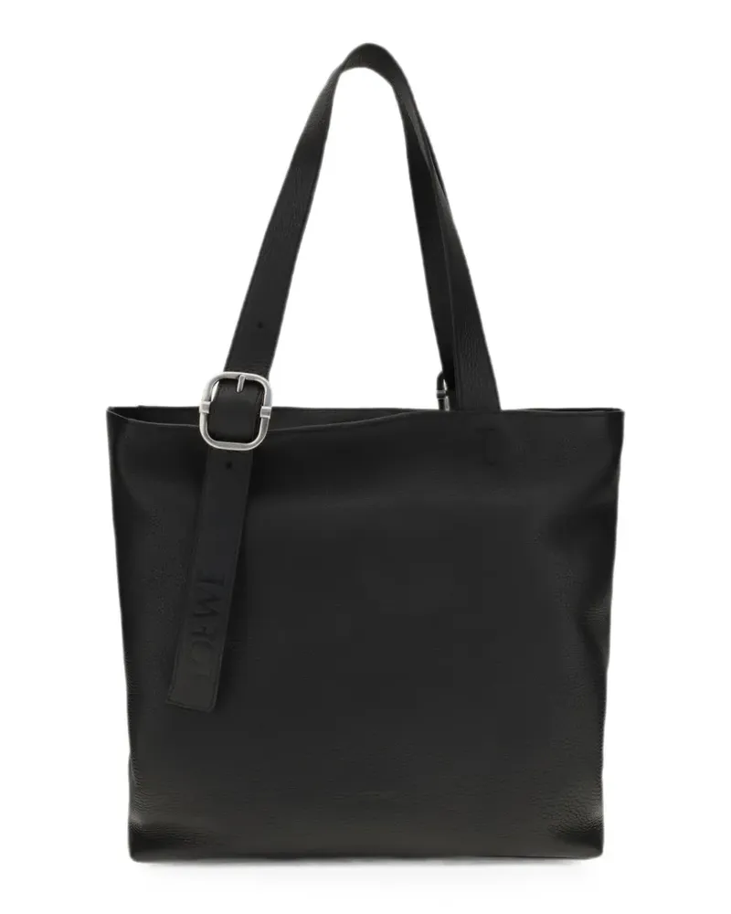 Loewe Loop leather tote bag - Schwarz Schwarz