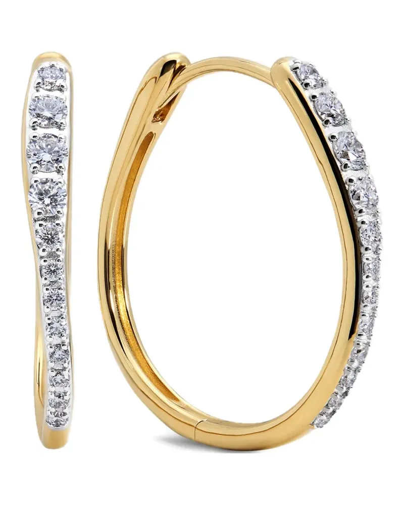 Monica Vinader Ohrringe mit Diamanten - Gold Gold