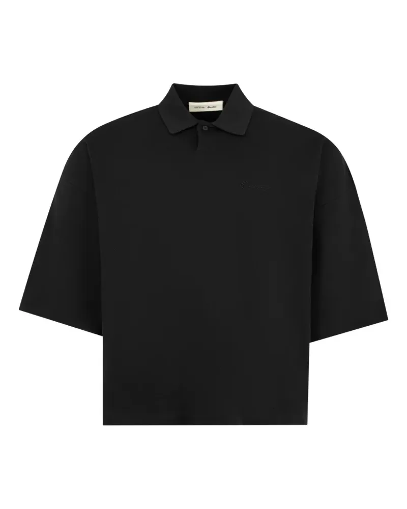 Fear of God Signature 90s cropped polo shirt - Schwarz Schwarz