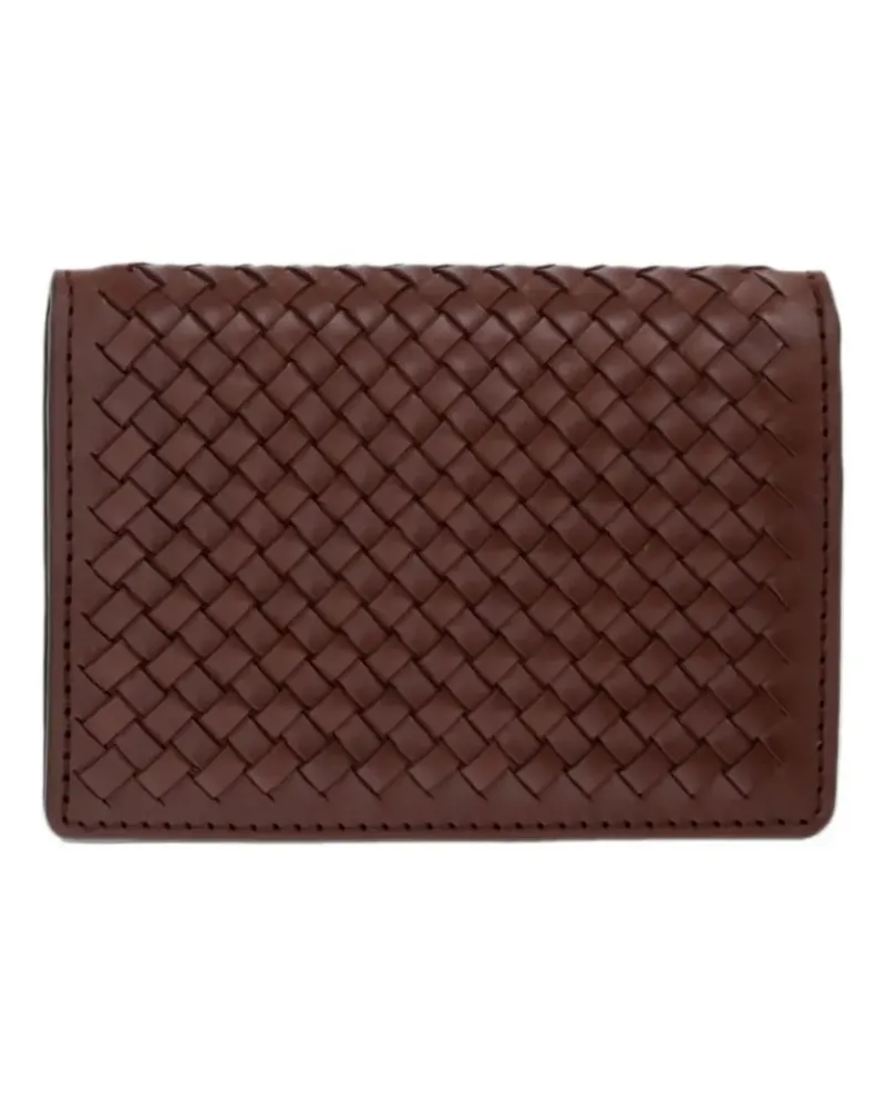 Dragon Diffusion woven leather card holder - Braun Braun