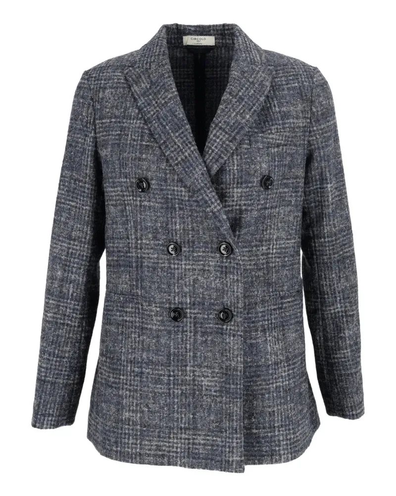 CIRCOLO 1901 double-breasted check blazer - Blau Blau