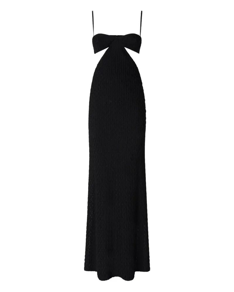 Missoni Maxikleid mit Cut-Out - Schwarz Schwarz