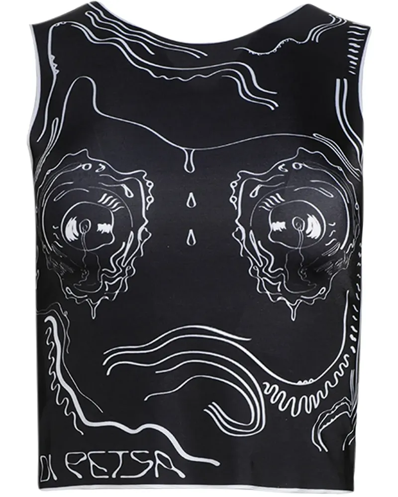 DI PETSA Venus Shell Tanktop - Schwarz Schwarz