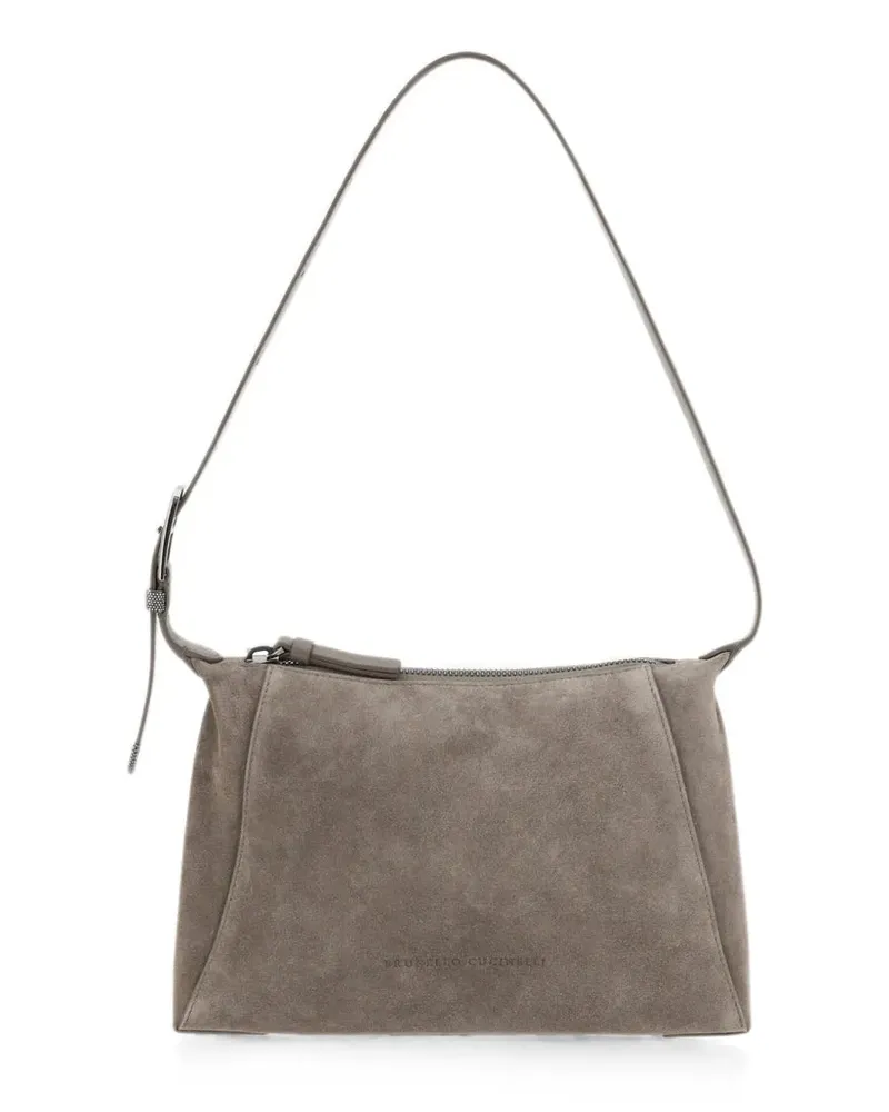 Brunello Cucinelli zip-fastening shoulder bag - Grau Grau