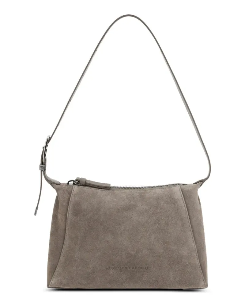 Brunello Cucinelli zip-fastening shoulder bag - Grau Grau