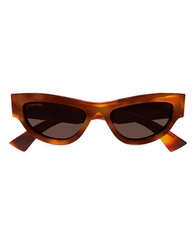 Gucci Sonnenbrille mit Cat-Eye-Gestell - Braun Braun