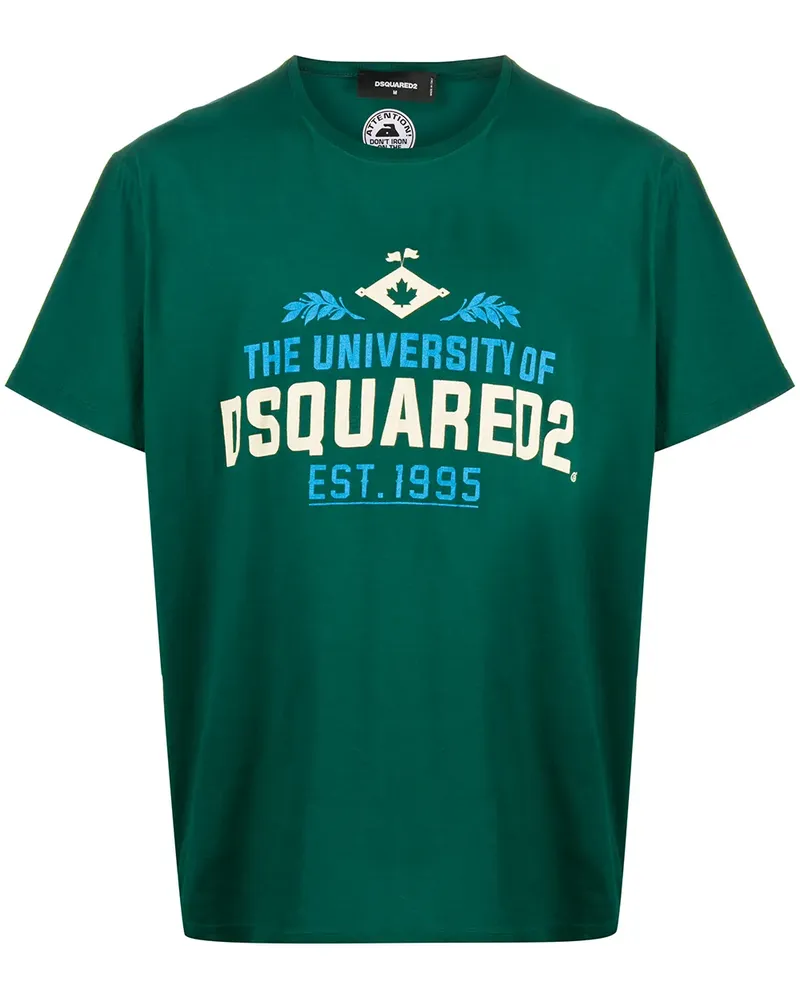 Dsquared2 logo print T-shirt - Grün Grün