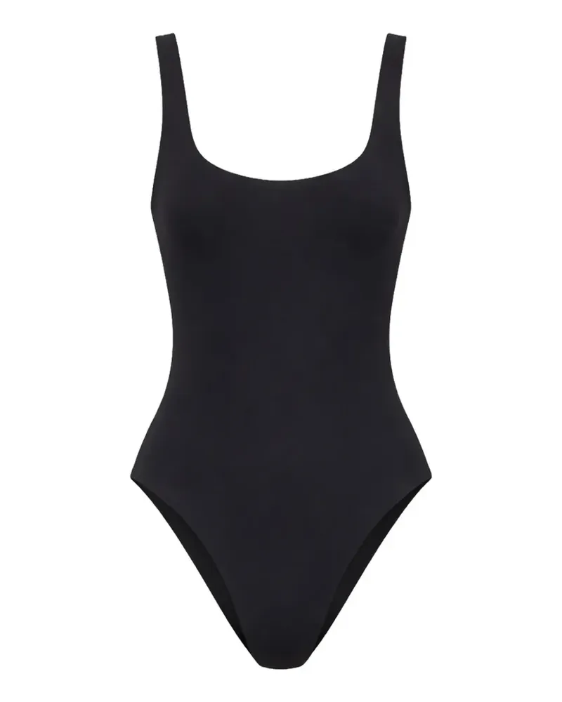 bond-eye reversible square neck swimsuit - Schwarz Schwarz