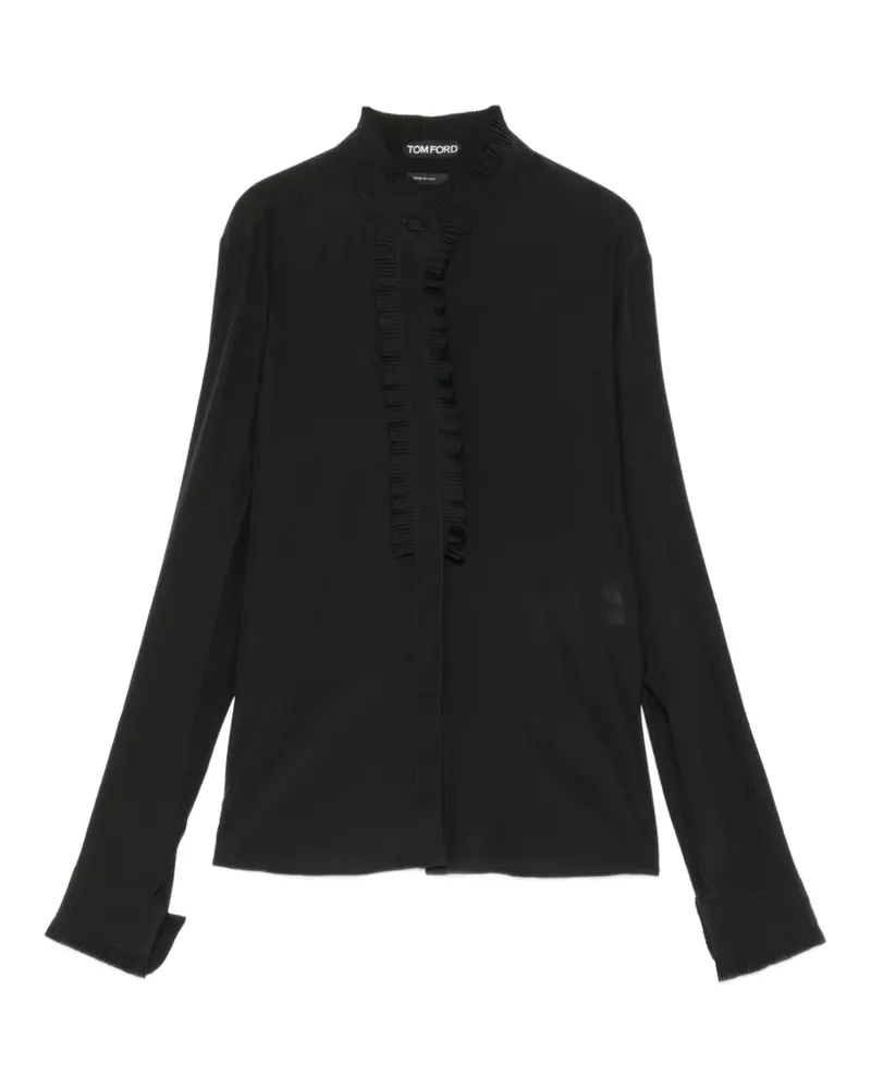 Tom Ford Oberteil mit Rüschen - Schwarz Schwarz