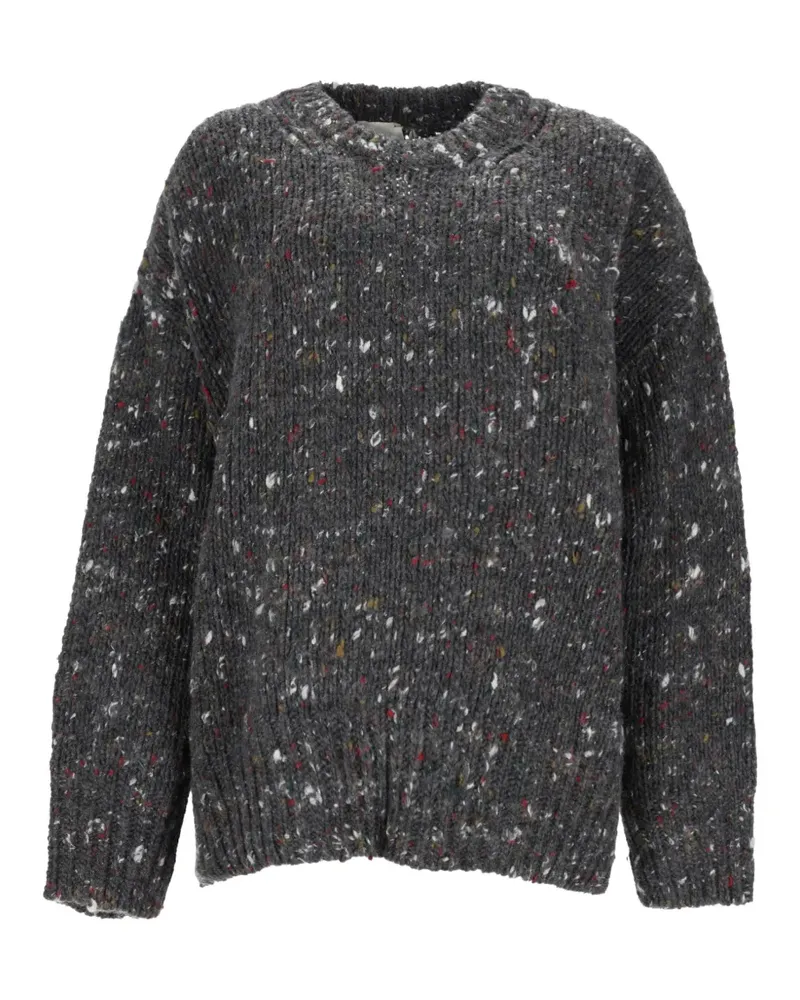 ALYSI Melierter Pullover aus Strick - Grau Grau