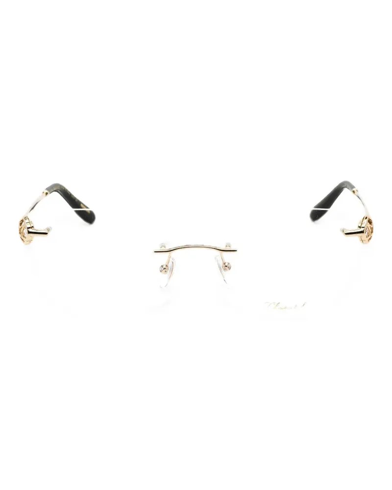 Chopard Brille mit eckigem Gestell - Gold Gold