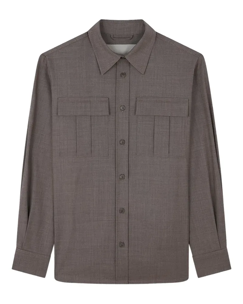 Paul & Shark Hemdjacke mit Klappentaschen - Nude Nude