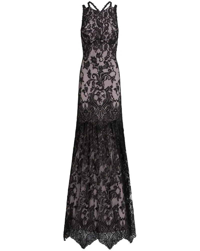 Etro Kleid mit Schnürung - Schwarz Schwarz