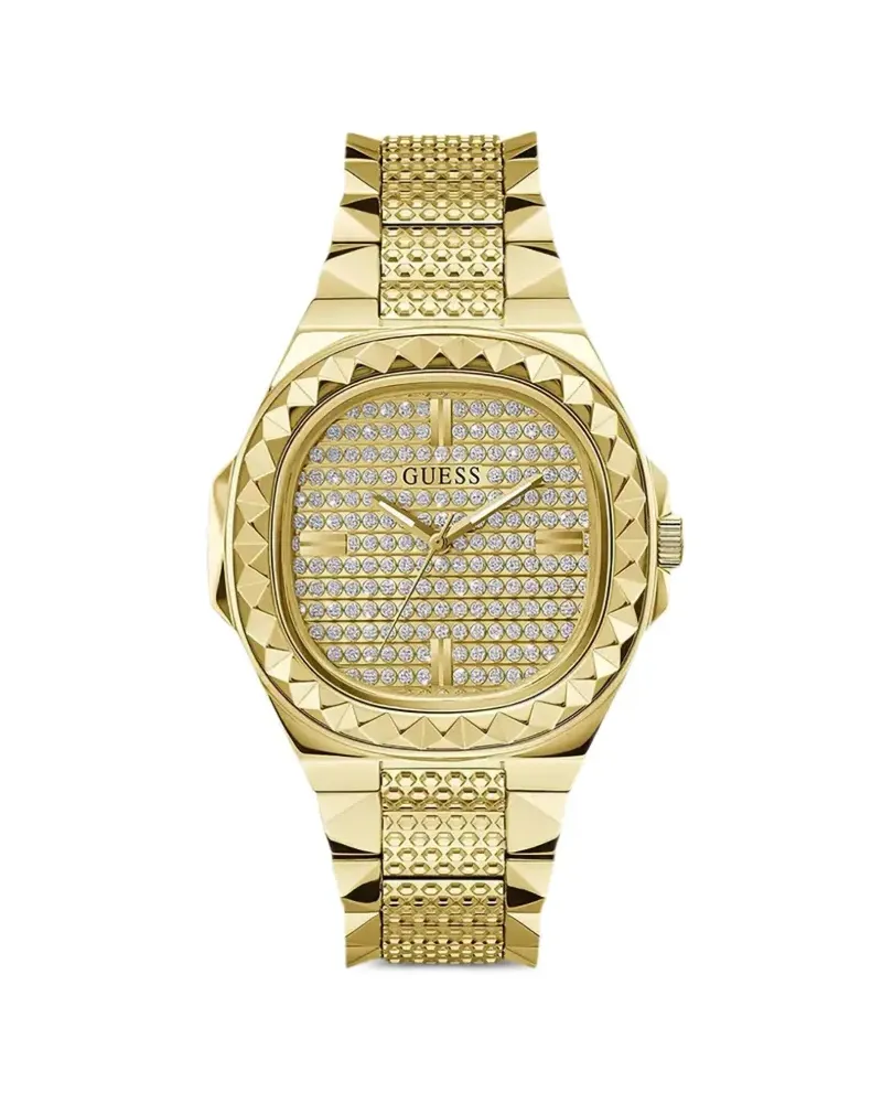 Guess Armbanduhr mit Nieten 42mm - Gold Gold