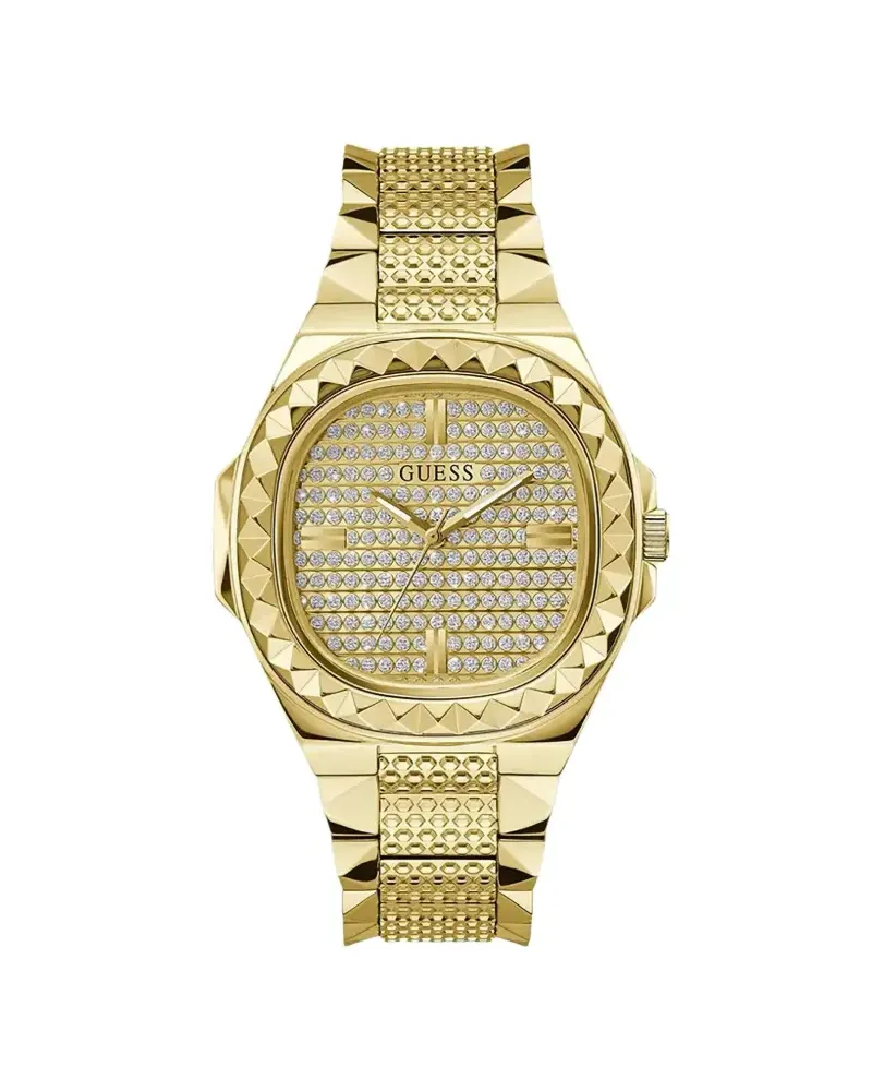 Guess Armbanduhr mit Nieten 42mm - Gold Gold