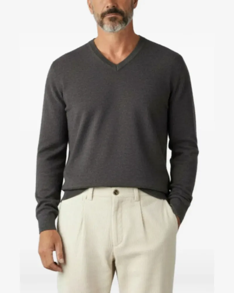 Brunello Cucinelli belt-loops trousers - Nude Nude