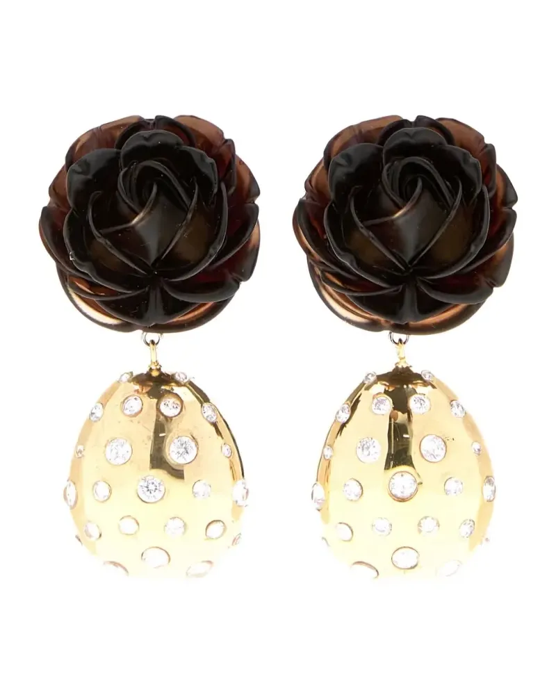 Magda Butrym rose earrings - Gold Gold