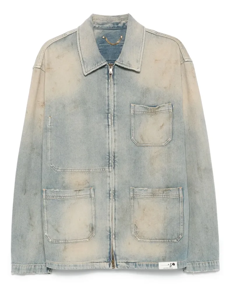 Golden Goose Jeansjacke mit Reißverschluss - Blau Blau