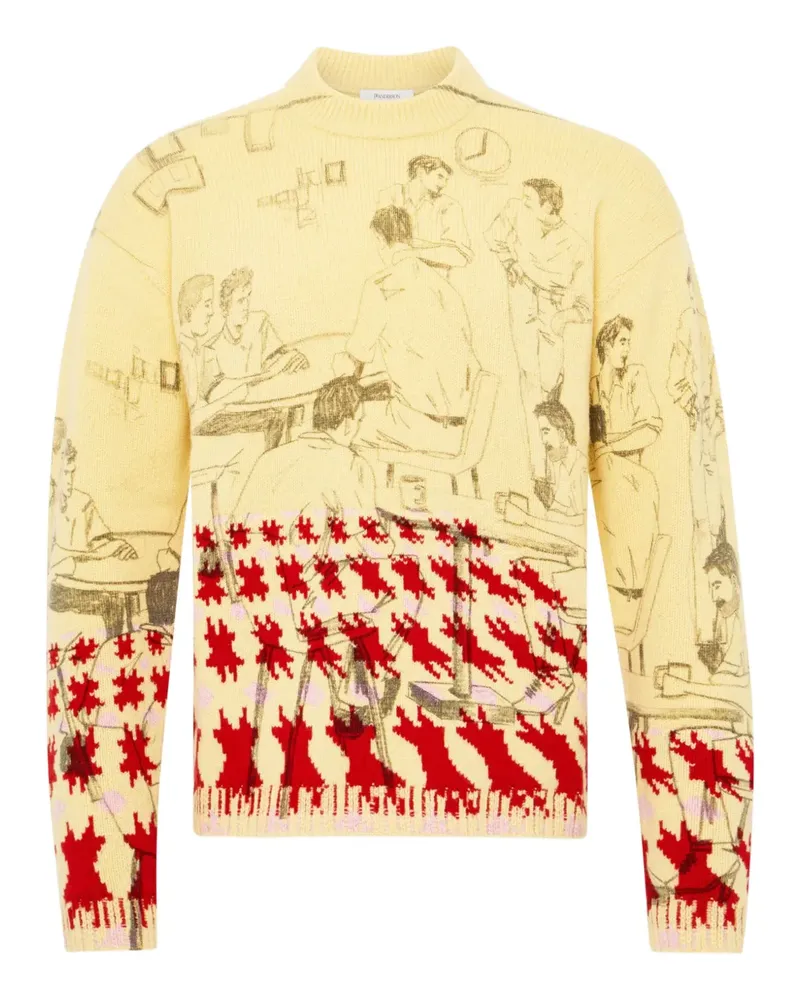 J.W.Anderson Pullover mit Intarsienmuster - Gelb Gelb