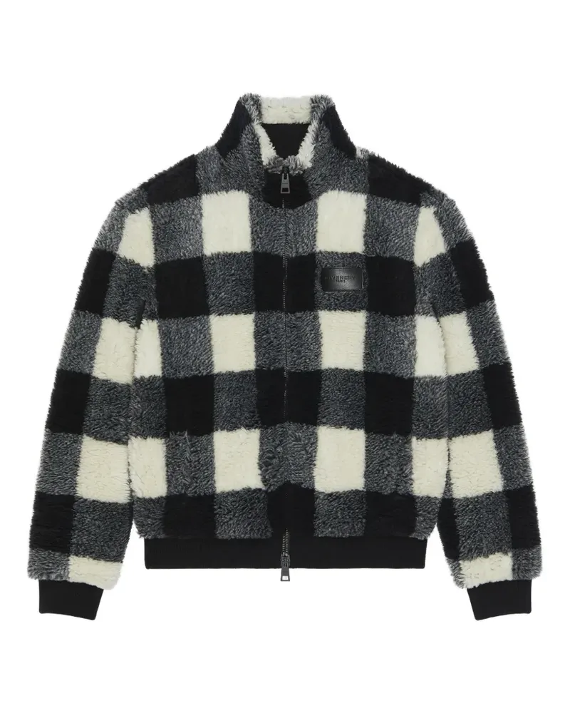 Givenchy Karierte Fleecejacke - Schwarz Schwarz