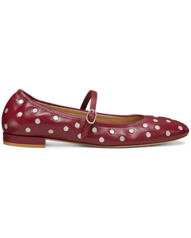 Stuart Weitzman Claris Ballerinas mit Nieten - Rot Rot