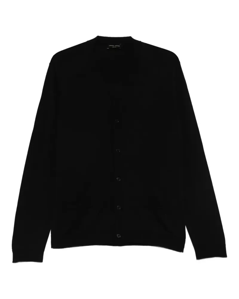 Roberto Collina pocket button cardigan - Schwarz Schwarz
