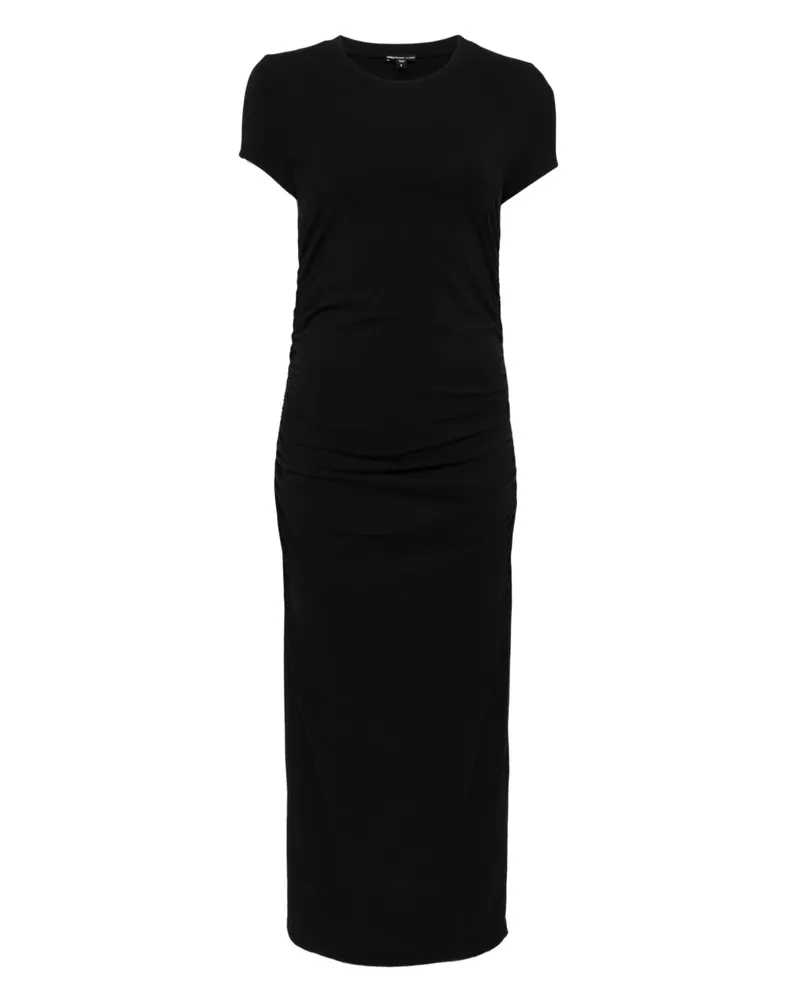 James Perse Hemdkleid mit Raffungen - Schwarz Schwarz