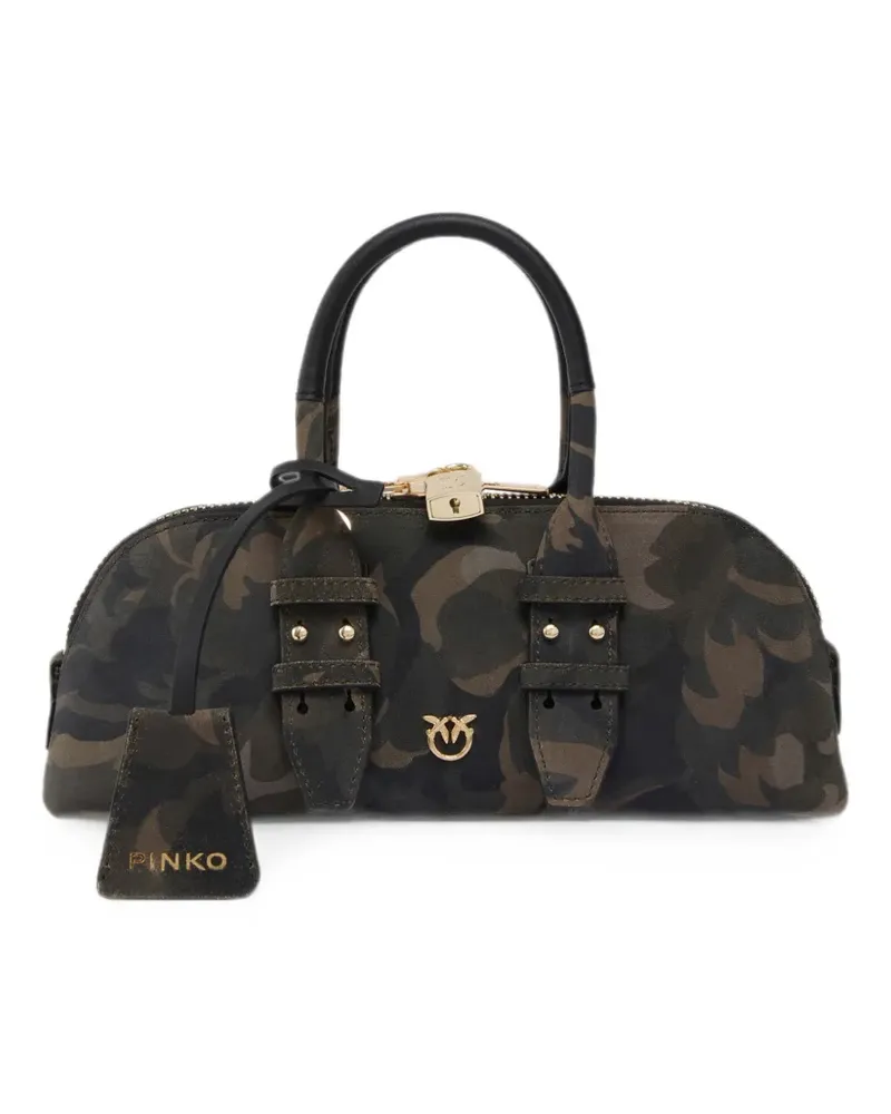 Pinko Shopper mit Camouflage-Print - Grün Grün