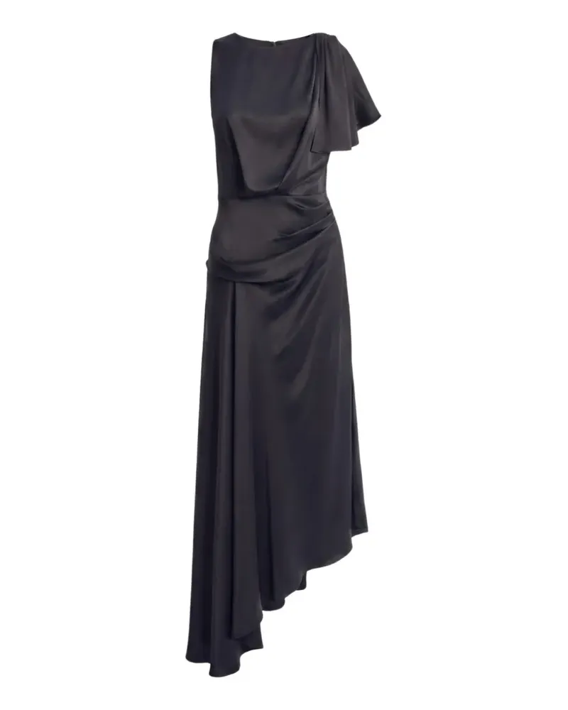 Irina Schrotter Bridget draped asymmetric maxi dress - Schwarz Schwarz