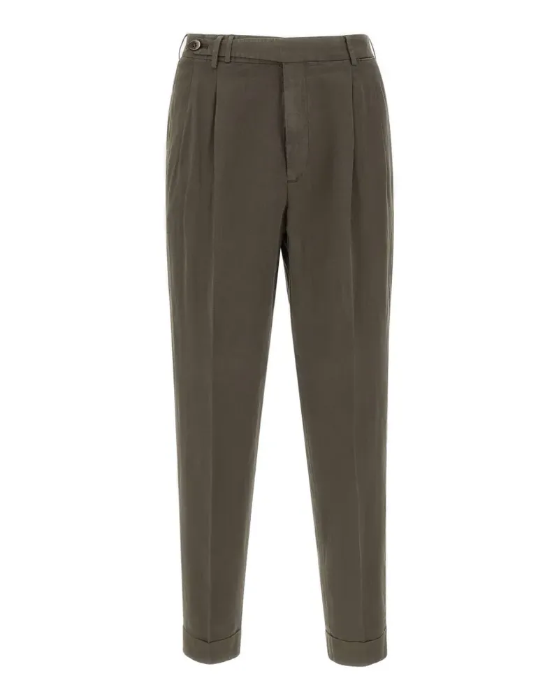 PT TORINO flap-pocket tailored trousers - Braun Braun