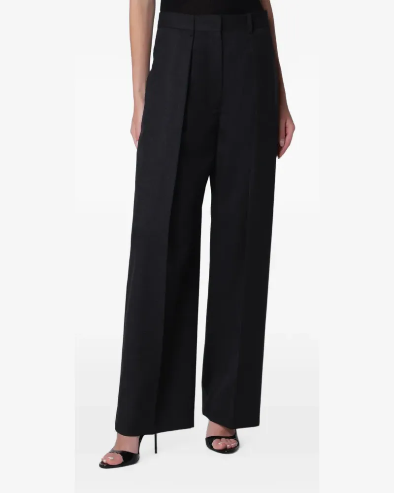 Victoria Beckham Cecilia Hose aus Wolle - Schwarz Schwarz