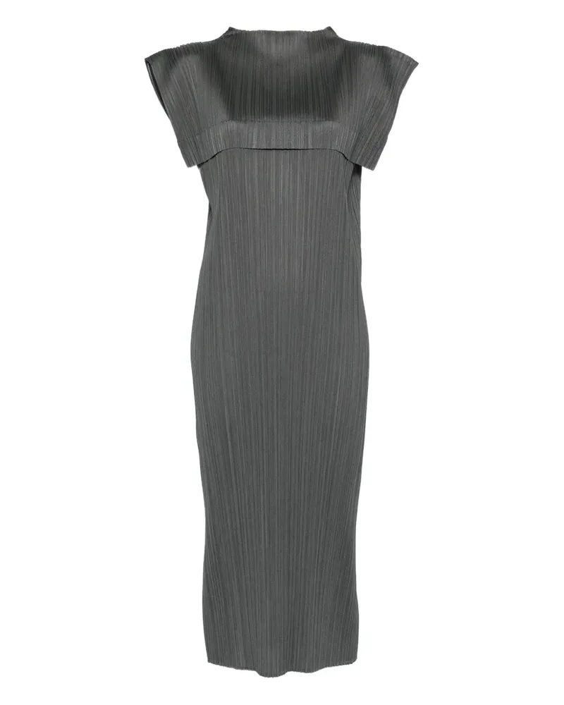 Issey Miyake Kleid im Cape-Stil - Grün Grün