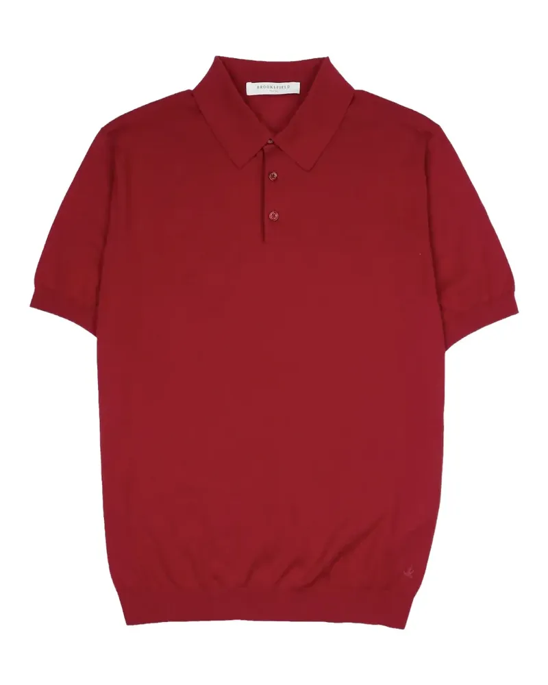 Brooksfield Poloshirt mit Knopfleiste - Rot Rot