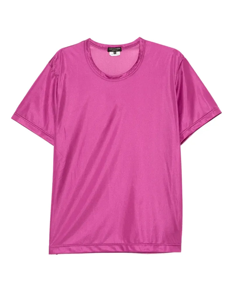Comme des Garçons sheer-panel T-shirt - Rosa Rosa
