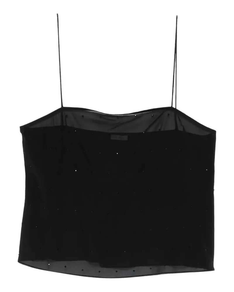 St. Agni Oberteil mit Glasperlen - Schwarz Schwarz