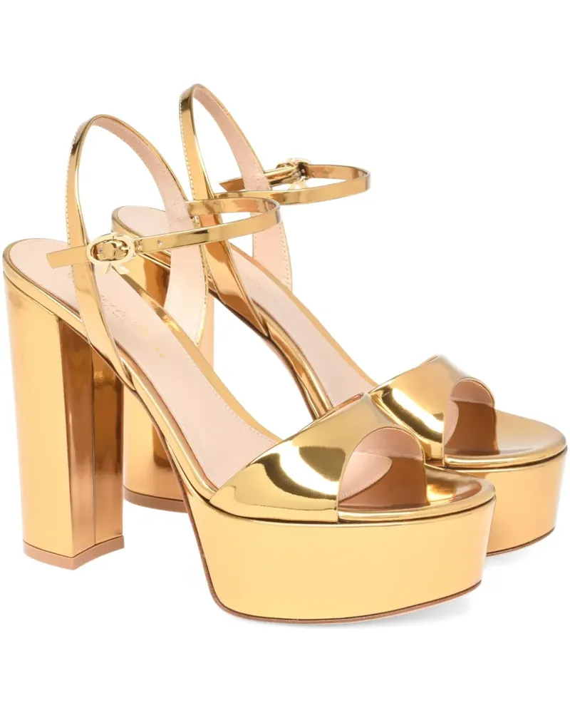 Gianvito Rossi Sandalen mit Plateau - Gold Gold