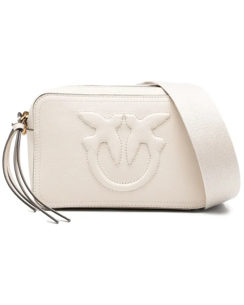 Pinko Umhängetasche mit Logo-Prägung - Nude Nude