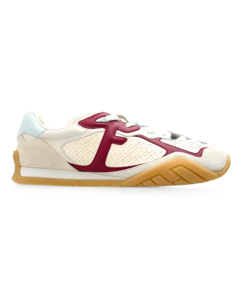 Fendi Wave Pulse Sneakers mit weißem Lachs - Nude Nude