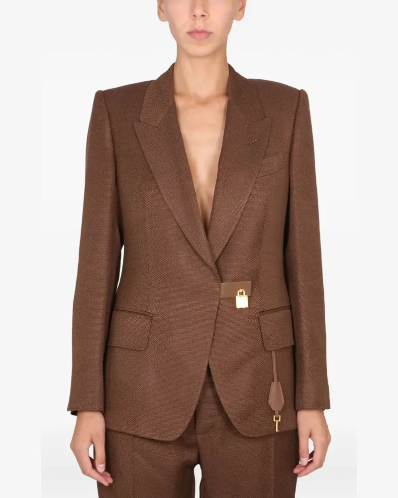 Tom Ford padlock-detail blazer - Braun Braun