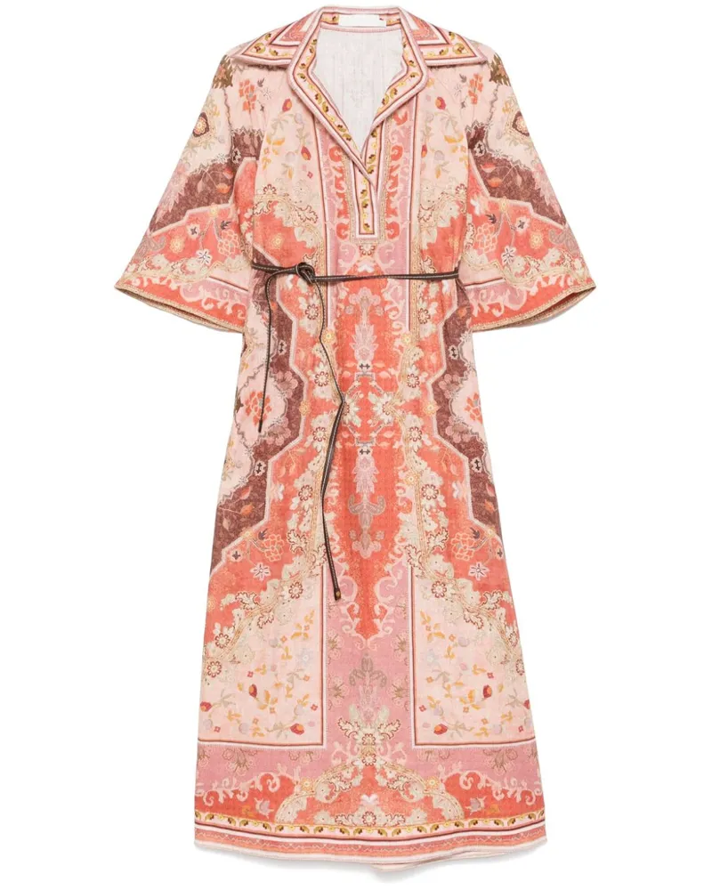 Zimmermann Wylie Midikleid - Rot Rot