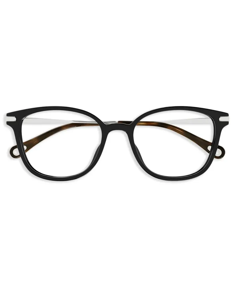 Chloé Brille mit eckigem Gestell - Schwarz Schwarz