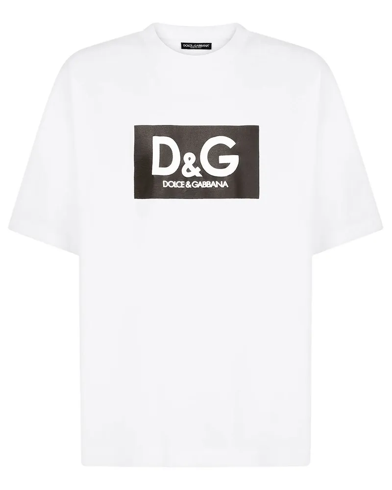 Dolce & Gabbana T-Shirt mit Logo-Print - Weiß Weiß