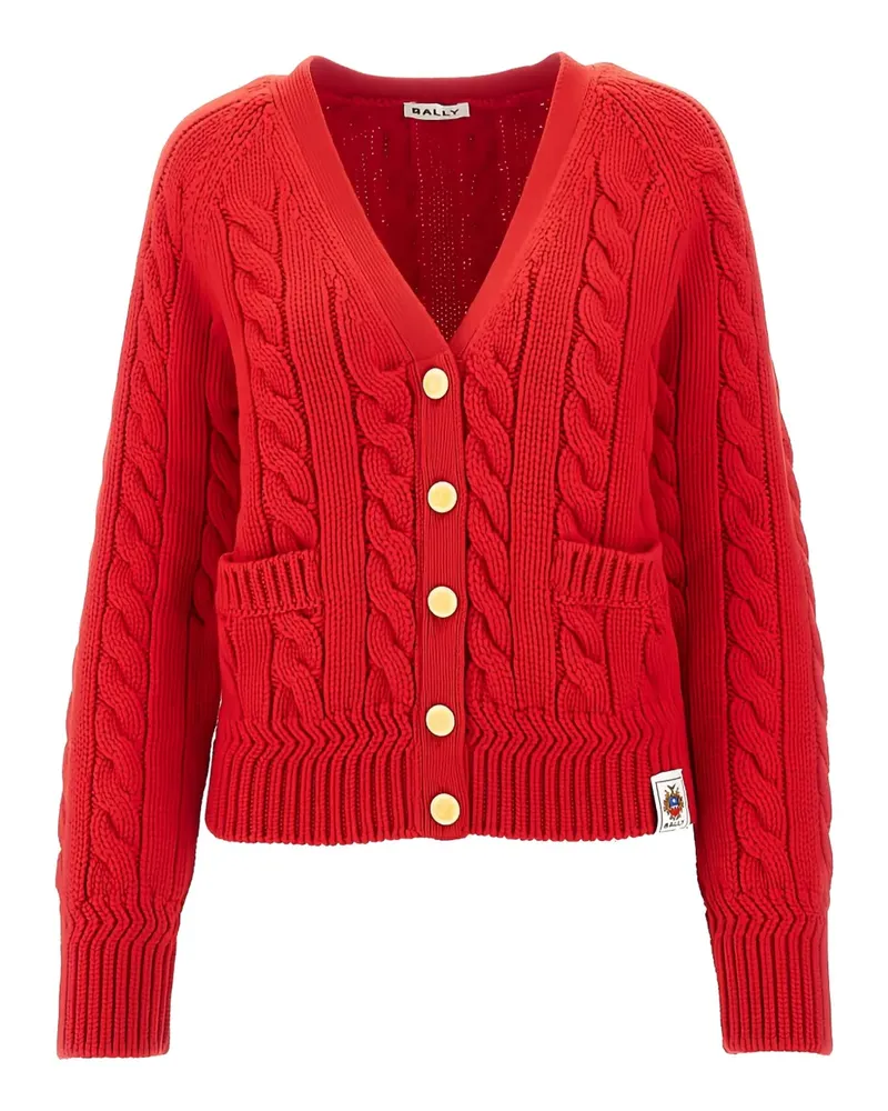 Bally cable-knit cardigan - Rot Rot