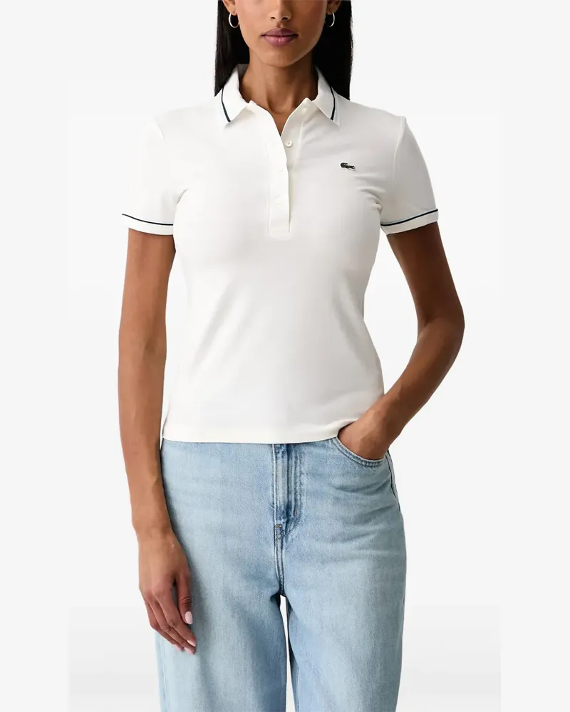 Lacoste L.12.D Slim-Fit-Poloshirt mit Besatz - Weiß Weiß