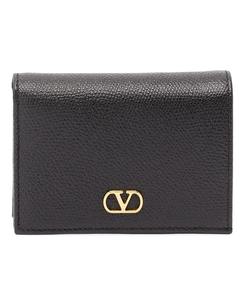 Valentino Garavani VLogo Signature leather wallet - Schwarz Schwarz