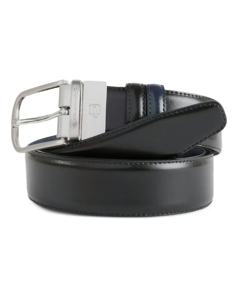 Piquadro prong-buckle leather belt - Blau Blau