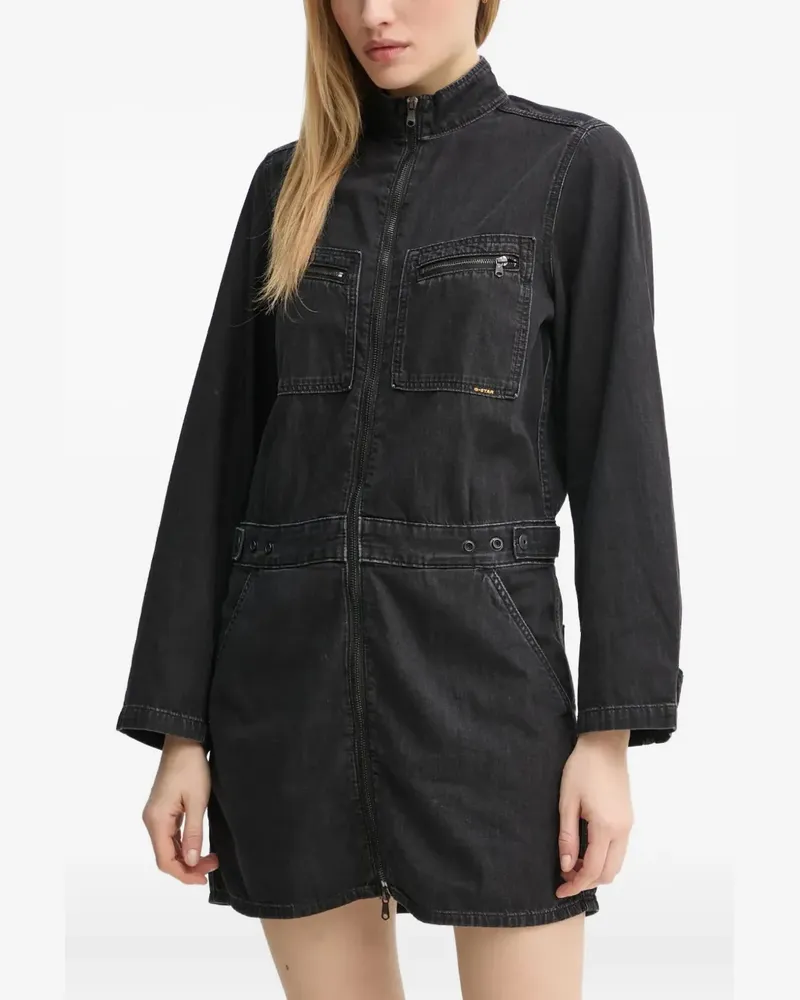 G-STAR RAW Kleid mit Reißverschluss - Schwarz Schwarz