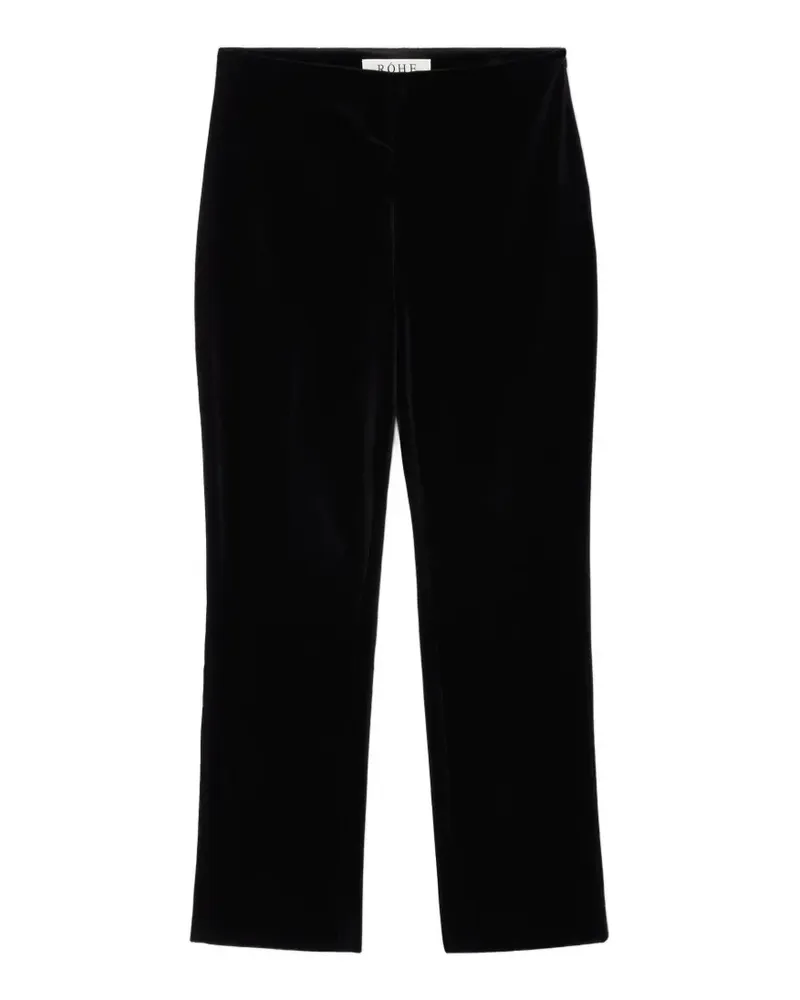 Róhe Zigarettenhose aus Samt - Schwarz Schwarz