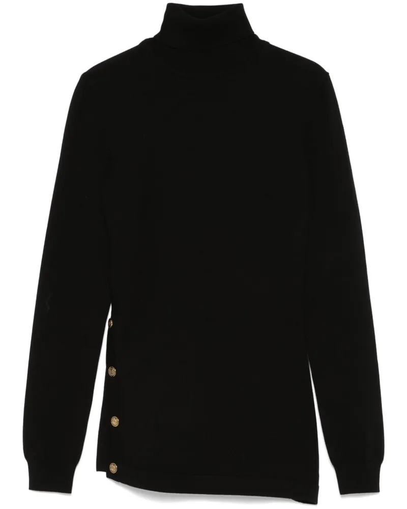 Elisabetta Franchi Pullover mit Rollkragen - Schwarz Schwarz