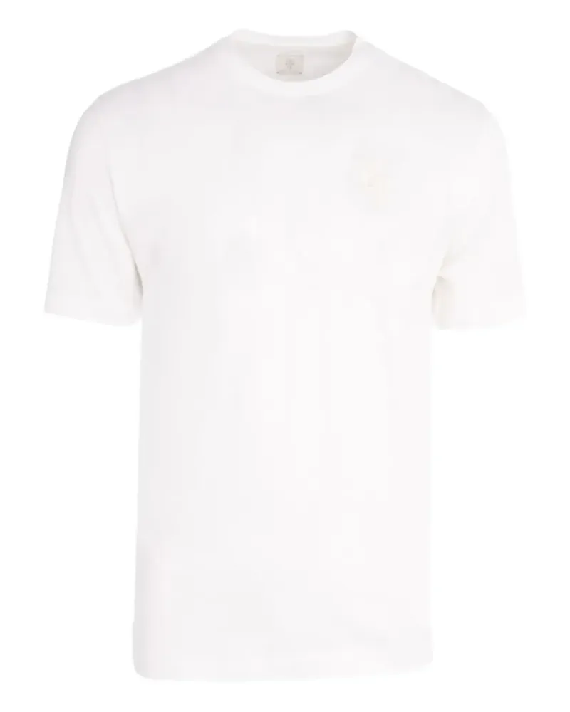 Eleventy T-Shirt mit Logo - Weiß Weiß